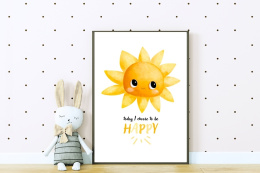 Plakat słoneczko